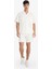 %100 Pamuk Yazlık Relax Fit Rahat Beyaz Jean Bermuda Şort Z4460AZ25SM 2