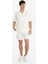 %100 Pamuk Yazlık Relax Fit Rahat Beyaz Jean Bermuda Şort Z4460AZ25SM 3