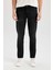 Pedro Slim Fit Dar Kalıp Normal Bel Dar Paça Siyah Jean Pantolon R8788AZ24AU 4