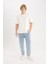 %100 Pamuk Relaxed Slouchy Fit Rahat Kesim Geniş Paça Jean Yıkamalı Pantolon E4733AX25SP 2