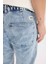 %100 Pamuk Relaxed Slouchy Fit Rahat Kesim Geniş Paça Jean Yıkamalı Pantolon E4733AX25SP 6