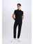 Jogger Fermuarlı Paça Yazlık Kumaş Pantolon E4779AX25SM 2