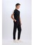 Jogger Fermuarlı Paça Yazlık Kumaş Pantolon E4779AX25SM 3