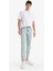 %100 Pamuk 90's Slim Fit Dar Kalıp Yüksek Bel Dar Paça Jean Yıkamalı Pantolon F3903AX25SM 2