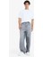 %100 Pamuk Skater Fit Geniş Kalıp Yüksek Bel Geniş Paça Jean Pantolon F3927AX25SM 3