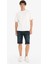 Slim Fit Dar Kesim Jean Bermuda Şort F4221AX25SM 2