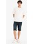 Slim Fit Dar Kesim Jean Bermuda Şort F4221AX25SM 3