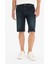Slim Fit Dar Kesim Jean Bermuda Şort F4221AX25SM 4