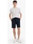 Regular Fit Dokulu Basic Düz Bermuda Şort E2606AX25SM 1
