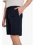 Regular Fit Dokulu Basic Düz Bermuda Şort E2606AX25SM 4