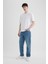%100 Pamuk Baggy Fit Geniş Kalıp Normal Bel Geniş Paça Jean Pantolon B5783AX24SP 1