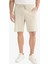 Slim Fit Dar Kesim Cepli Pamuklu Basic Düz Bermuda Şort W1105AZ25SP 3
