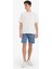 Slim Fit Dar Kesim Cepli Pamuklu Basic Düz Bermuda Şort W1105AZ25SP 2