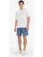 Slim Fit Dar Kesim Cepli Pamuklu Basic Düz Bermuda Şort W1105AZ25SP 3
