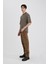 Straight Fit Normal Kalıp Normal Bel Boru Paça Jean Pantolon B8319AX24SM 4
