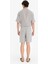 %100 Keten Relax Fit Bermuda Şort F4599AX25HS 7