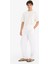 %100 Keten Relax Fit Üç Cepli Geniş Paça Pantolon F4601AX25HS 1