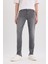 Carlo Skinny Fit Ekstra Dar Kalıp Normal Bel Ekstra Dar Paça Jean Pantolon E2740AX25SP 4