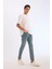 Slim Tapered Fit Dar Kalıp Normal Bel Daralan Paça Jean Pantolon E7108AX25SP 5