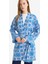 Relax Fit Bisiklet Yaka Desenli Viskon Kimono E7262AX25SM 4