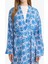 Relax Fit Bisiklet Yaka Desenli Viskon Kimono E7262AX25SM 5