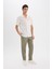 Relax Fit Rahat Kesim Kısa Paça Keten Görünümlü Yazlık Kumaş Pantolon E4790AX25SM 4