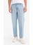 %100 Pamuk Relax Fit Geniş Paça Jean Kar Yıkamalı Pantolon E1376AX25SM 1