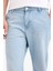 %100 Pamuk Relax Fit Geniş Paça Jean Kar Yıkamalı Pantolon E1376AX25SM 5
