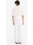 %100 Keten Relax Fit Üç Cepli Geniş Paça Pantolon F4601AX25HS 8