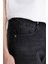 %100 Pamuk Flayer Fit Bol Kalıp Normal Bel Geniş Paça Siyah Jean Pantolon B8325AX24SM 6
