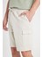 Regular Fit Düz Paça Kargo Cepli Basic Düz Şort B8796AX24SM 6
