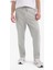 Regular Fit Fleto Cepli Düz Paça Kalın Eşofman Altı D7601AX25SP 4