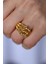 14 Ayar Altın Cimarlı Üçlü Dorika Yüzük 1