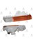 Sınyal Lambası Tampon L-200 99-05 Sarı-Beyaz Sağ DPO-214-1643R-UE 1