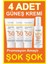 3 Adet Spf 50+ Güneş Koruma Vitaminli Yüz ve Vücut Güneş Kremi 3 x 100ML ve 1 Adet Yüksek Koruma Leke Karşıtı Güneş Kremi 1