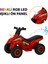 Renkli LED Işıklı Müzikli Akülü Atv Çocuk Motoru – Kırmızı 1