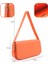 Turuncu SHK183 Kapaklı Suni Deri Ayarlabilir Askılı Baget Model El, Kol ve Omuz Çantası 4