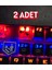 Rust Temalı Keycap (2'li Set) | Kırmızı-Siyah Renk | Mekanik Klavyelere Uyumlu Tuş Başlığı 2