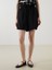 Lcwaıkıkı Classic Siyah Beli Lastikli Dokulu Kadın Şort 2