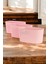 Bahçe Balkon Saksısı 3lü Set Sümela Model Pembe 15 cm 4.7 Litre 1
