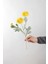Yapay Çiçek 3lü Şakayık Ranunculus Dalı 50 cm Sarı 1
