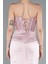 Straplez Balen Korse Uzun Saten Abiye ABU3883 4