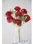 Yapay Çiçek 7 Dallı Garnitürlü Hindiba-Kartopu-Krizantem Demeti 35 cm Kırmızı 1