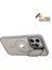 iPhone 15 Pro Halolock Magsafe Classic Hybrid Şeffaf Gri Standlı Kılıf 1