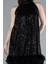 Halter Yaka Eteği Otrişli Kısa Pul Payet Abiye ABK2348 3