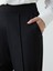 Lcwaıkıkı Classic Siyah Beli Lastikli Kadın Cigarette Pantolon 5