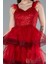 Otriş Askılı Simli Eteği Kat Kat Kısa Abiye ABK2325 3