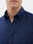Erkek Slım Fıt Gömlek-Lacivert 5