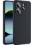 Xiaomi Redmi Note 14 Uyumlu Kılıf Mara Lansman Soft Silikon Içi Kadife Siyah 3
