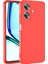 Realme Note 60 Uyumlu Kılıf Mara Lansman Soft Silikon Içi Kadife Kırmızı 3
